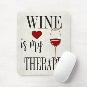 Wijn is mijn therapeutische Muismat