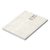 Wijn is mijn therapeutische Notitieblok (Linkerzijde)