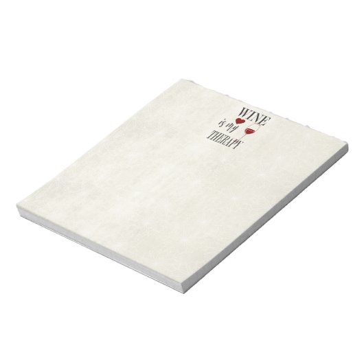 Wijn is mijn therapeutische Notitieblok (Linkerzijde)