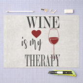 Wijn is mijn therapeutische weefsel tissuepapier (Craft)