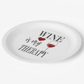 Wijn is mijn therapiedocument Bord (Gekanteld)