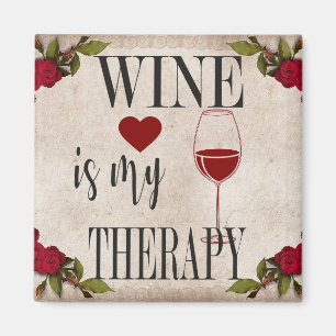 Wijn is mijn Therapy Magnet