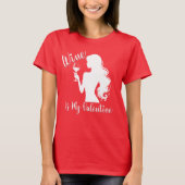 Wijn is mijn Valentijn T-shirt (Voorkant)