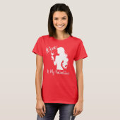 Wijn is mijn Valentijn T-shirt (Voorkant volledig)