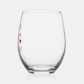 Wijn is mijn Valentijn Wijnglas Zonder Voet (Links)