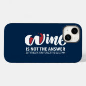 Wijn is niet het antwoord Case-Mate iPhone case (Achterkant (horizontaal))