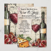 Wijn & Jazz Probediner Kaart (Voorkant / Achterkant)