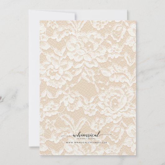 Wijn & Kaas Bruids Douche Uitnodiging 5x7 (Achterkant)