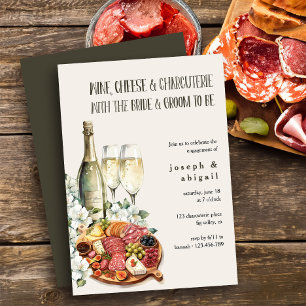 Wijn Kaas Charcuterie Koppels Verloving Feest Kaart