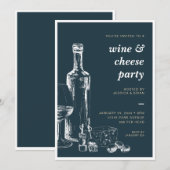 Wijn & kaas Elke gelegenheid Party uitnodiging (Voorkant / Achterkant)