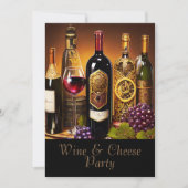 Wijn & Kaas Party 2 Kaart (Voorkant)