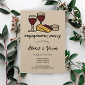 Wijn & Kaas Proeverij Engagement Party Kraf CUSTOM Kaart