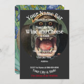 Wijn & Kaasfeestje Kaart (Voorkant / Achterkant)