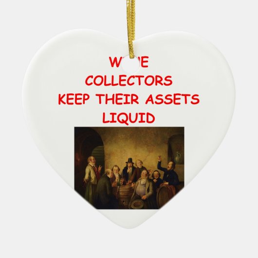 wijn keramisch ornament (Voorkant)
