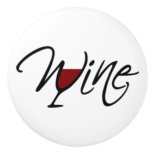 WIJN KERAMISCHE KNOP (Voorkant)