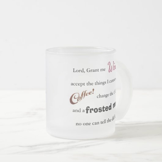 Wijn-/koffiestesten - Mok met koude riem (Voorkant rechts)