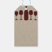 Wijn Kraft Papier Kerstcadeau Gift Tag Cadeaulabel (Achterkant)