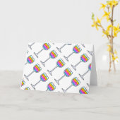 WIJN KUNST BEGROETING & NOTITIEKAART (Gele Bloem)