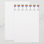 WIJN KUNST KANTOORBEHOORFTEN BRIEFPAPIER (Voorkant / Achterkant)