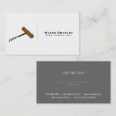 Wijn | Kurkentrekker II Visitekaartje (Voorkant / Achterkant)