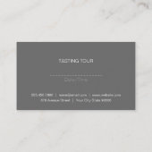 Wijn | Kurkentrekker II Visitekaartje (Achterkant)