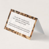 Wijn | Kurkentrekker (kurk stapel) frame Visitekaartje (Achterkant)