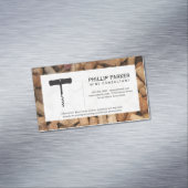 Wijn | Kurkentrekker (kurkstapel) lijst Magnetisch Visitekaartje (Voorbeeld)