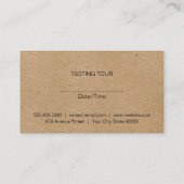 Wijn | Kurkentrekker (natuurlijk) Visitekaartje (Achterkant)