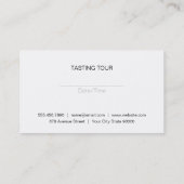 Wijn | Kurkentrekkers (Kaarten plannen) Visitekaartje (Achterkant)