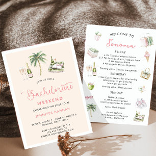 Wijn Land Bachelorette Weekend Itinerary Kaart