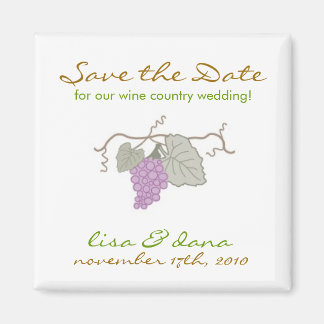 Wijn Land Bruiloft druif wijnstok Magneet