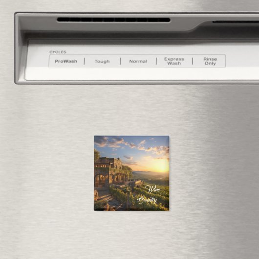 Wijn Land druiven magneet (Insitu (Vaatwasser))