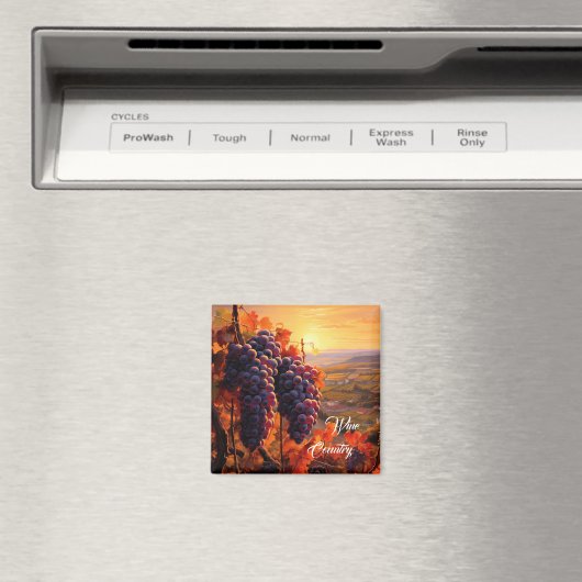 Wijn Land druiven magneet (Insitu (Vaatwasser))