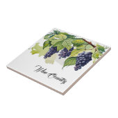 Wijn Land druiven Print Tegel Tegeltje (Zijkant)