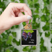 Wijn Land druiven sleutelhanger (Hand)