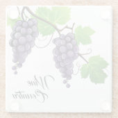 Wijn Land Glas Onderzetter (Achterkant)