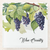 Wijn Land Glas Onderzetter (Voorkant)