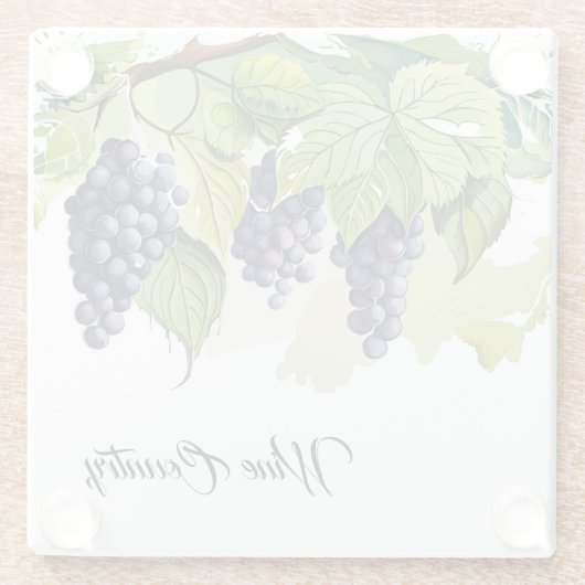 Wijn Land Glas Onderzetter (Achterkant)