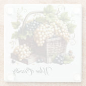 Wijn Land Glas Onderzetter Glazen Onderzetter (Achterkant)