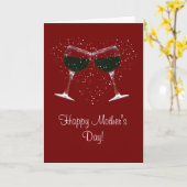 Wijn Land Happy Moederdag Kaart (Gele Bloem)