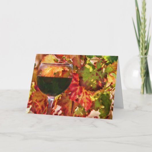 Wijn-land - Hartelijk dank Bedankkaart (Voorkant)