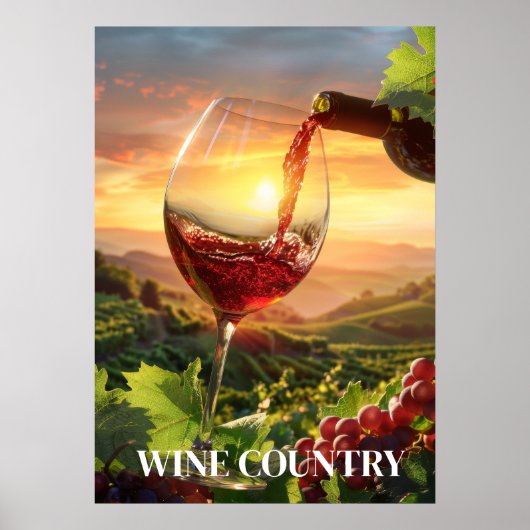 Wijn Land Poster (Voorkant)