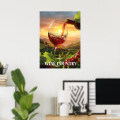Wijn Land Poster (Thuiskantoor)