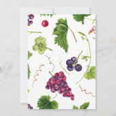 Wijn Land Weekend Bachelorette Party Kaart (Achterkant)