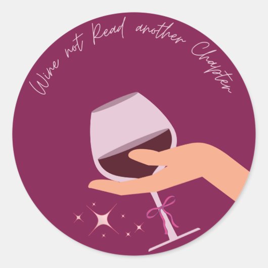 Wijn leest geen andere Sticker (Voorkant)