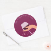 Wijn leest geen andere Sticker (Envelop)