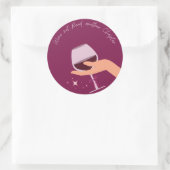 Wijn leest geen andere Sticker (Tas)