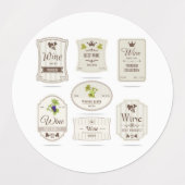 Wijn-Logo Labels (Design 1)