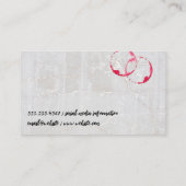 Wijn-Logo | Marmer en Stain Visitekaartje (Achterkant)