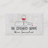 Wijn-Logo | Marmer en Stain Visitekaartje (Voorkant)